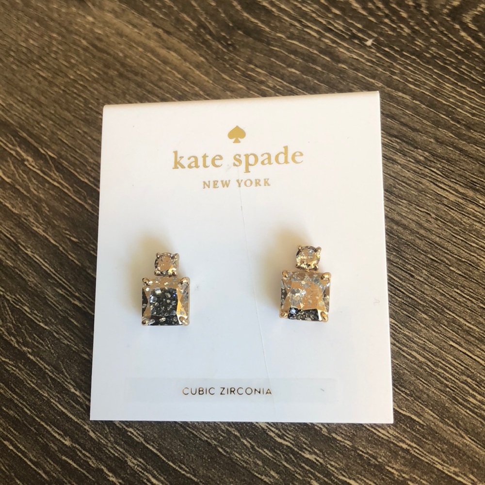 NWT Kate Spade cubic zirconia studs